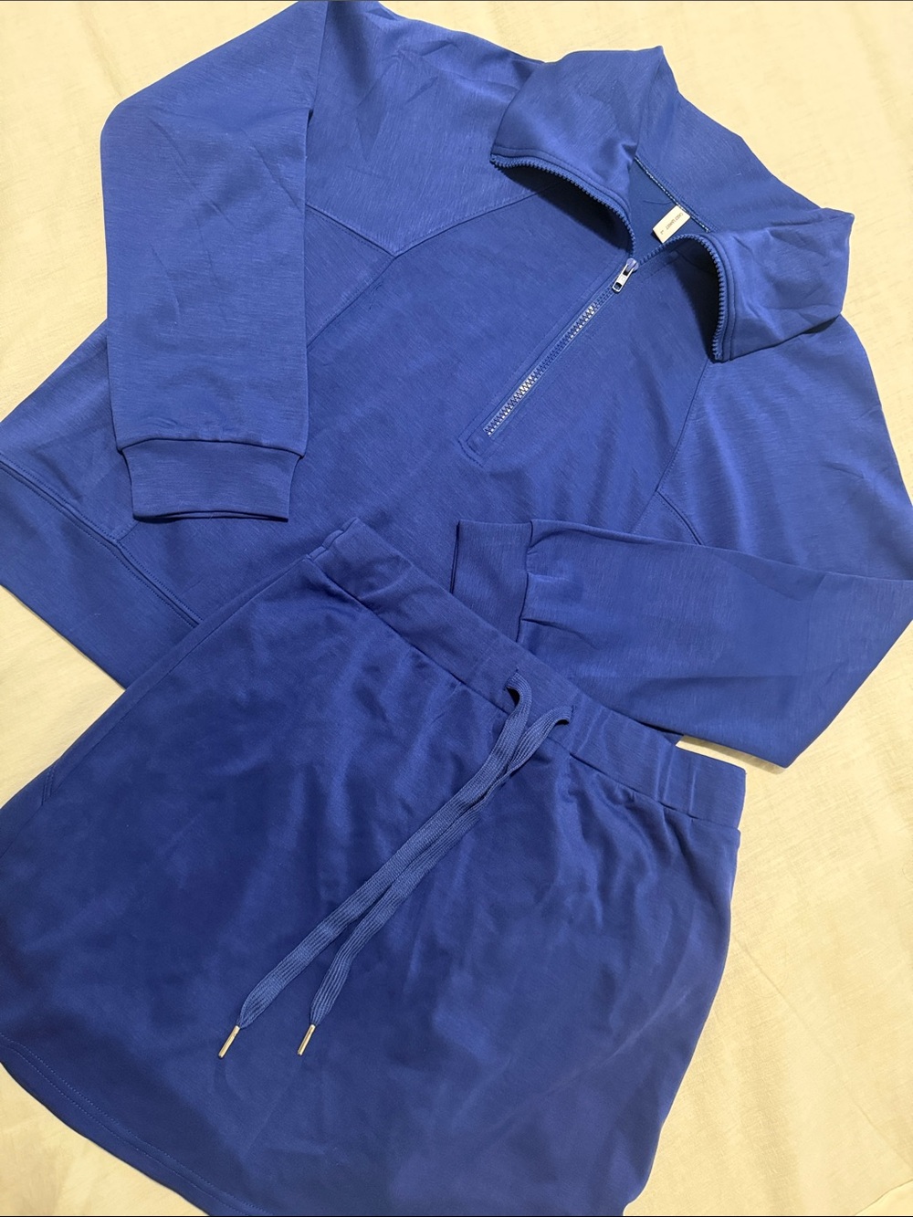 Women's Pullover & Skirt Set - Royal Blue